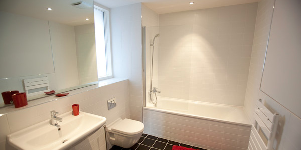 Bathroom in a serviced apartment